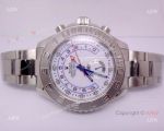 Swiss Copy Rolex Yachtmaster II 7750 Watch Stainless Steel Silver Bezel